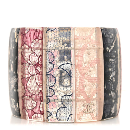 Chanel Resin Lace CC Bangle Multicolor 1 of 5