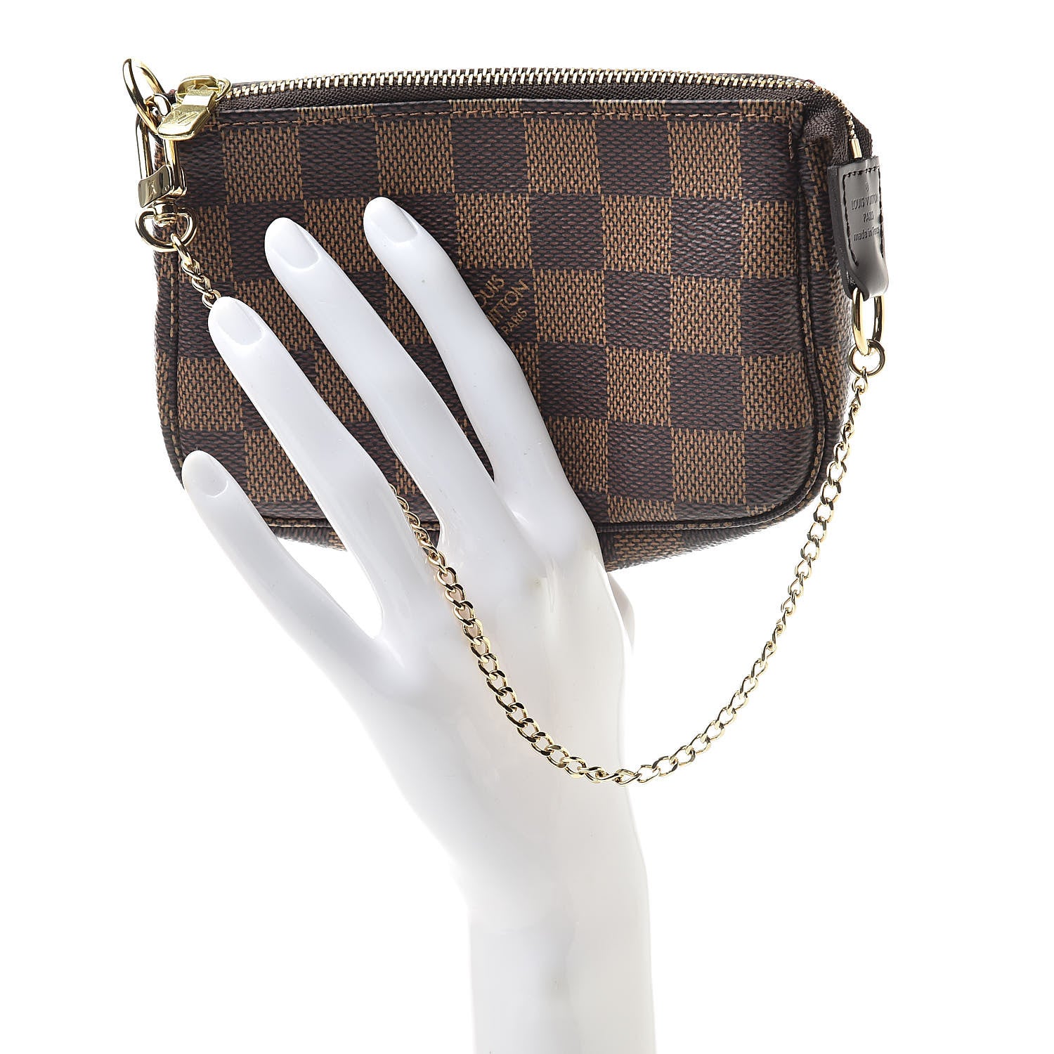 Louis Vuitton Damier Ebene Mini Pochette Accessories 2 of 8