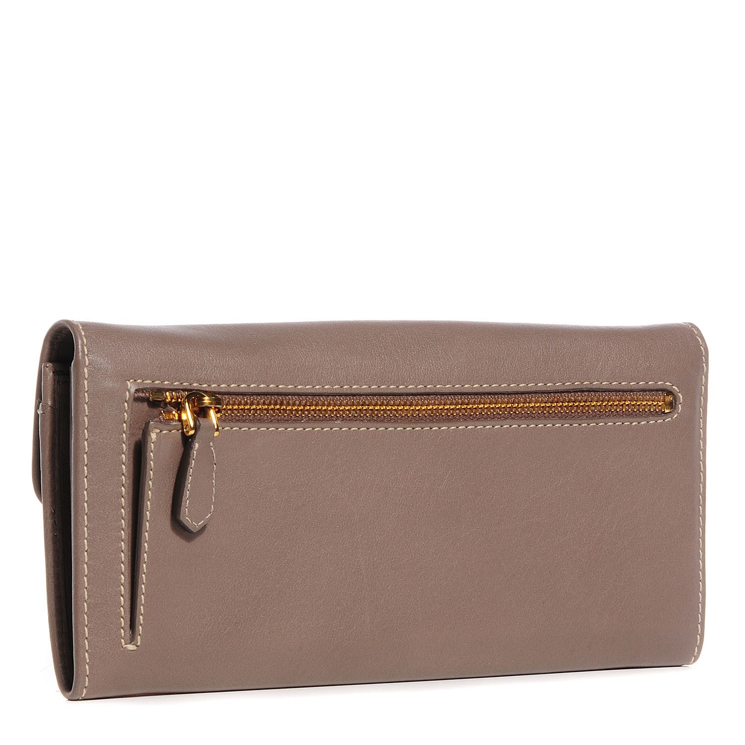 Prada City Calf Long Wallet Argilla 3 of 10