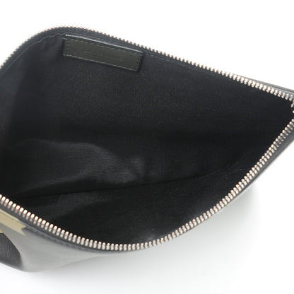 Christian Dior HOMME Coated Canvas Embroidered Camoflage Flat Pouch Green White 5 of 8