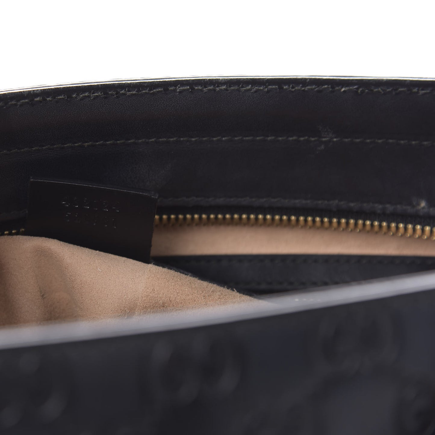 Guccissima Small Zippered Bucket Tote Black