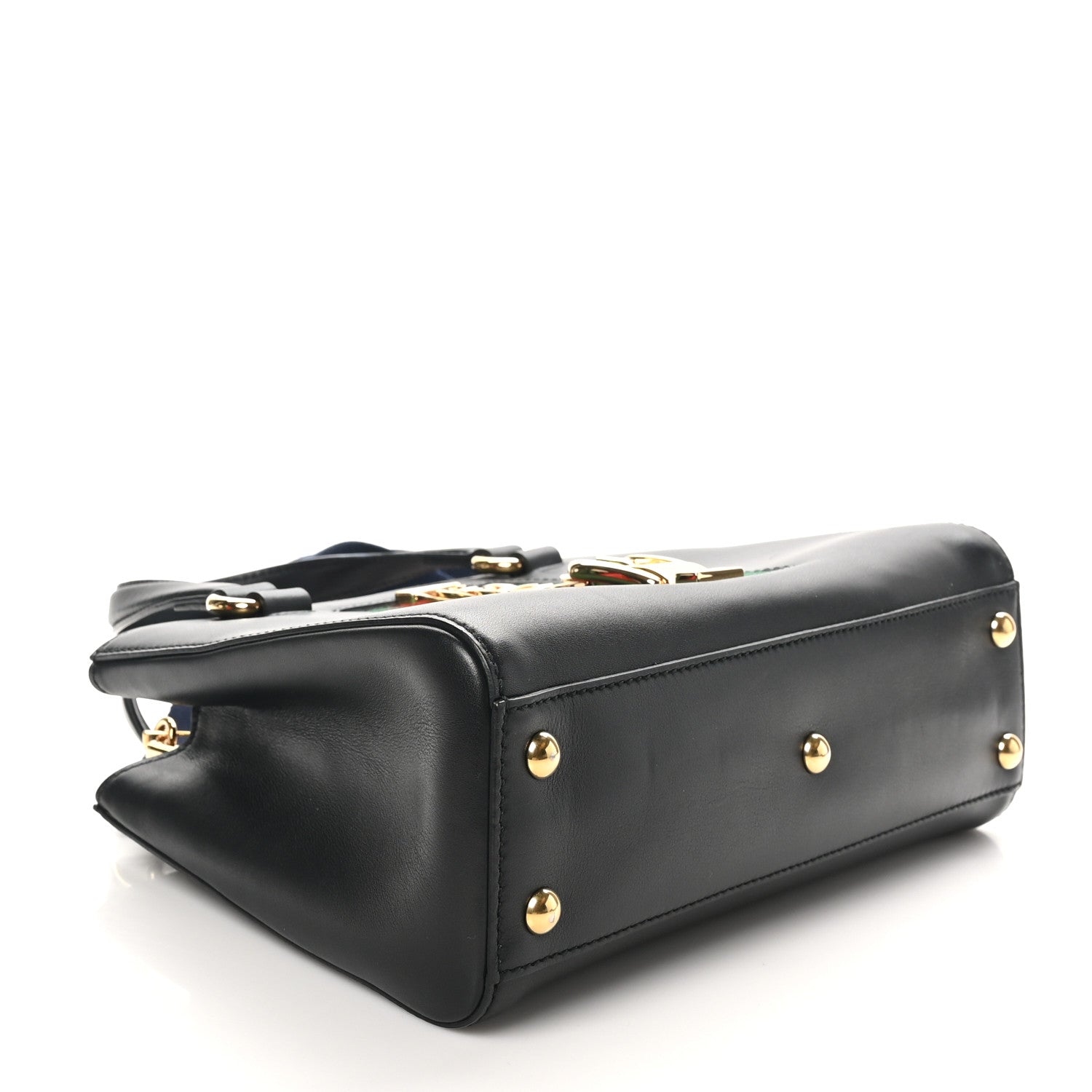Gucci Calfskin Medium Sylvie Top Handle Tote Black 4 of 10