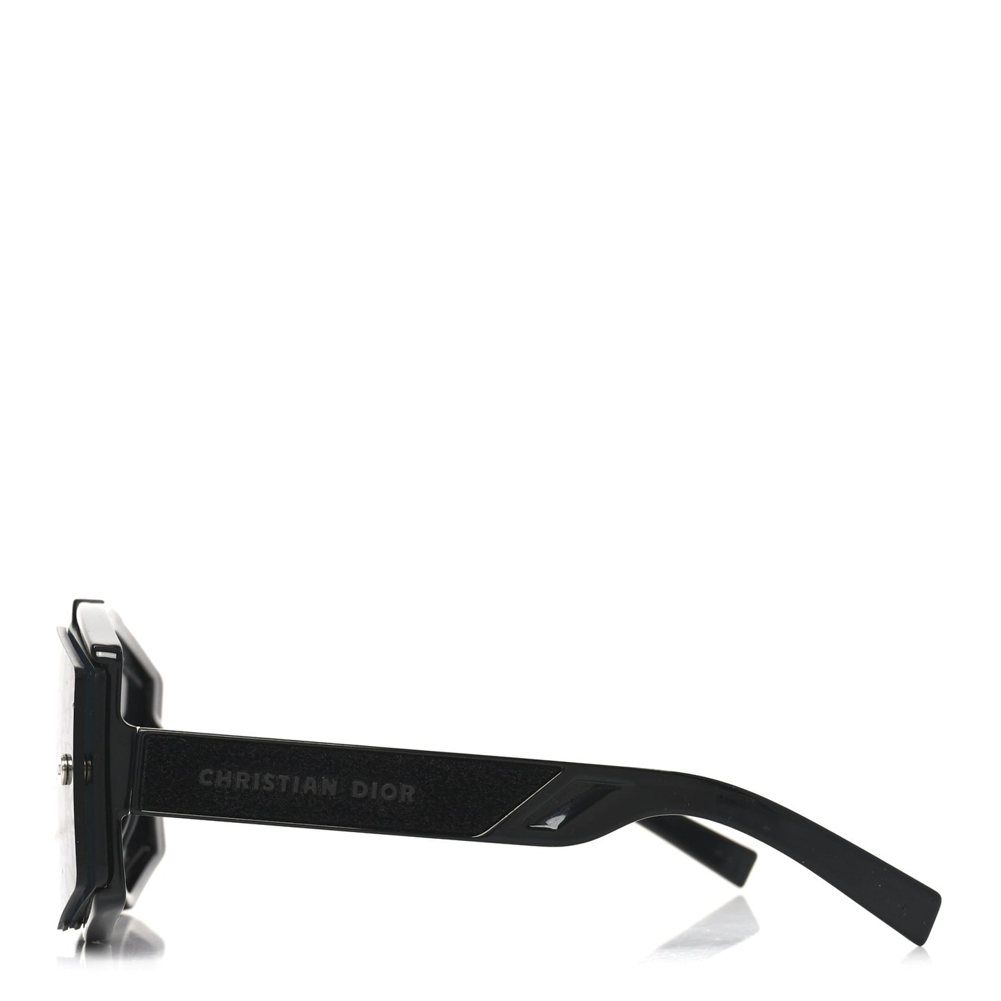 Acetate Diorxtrem MU Oblique Mask Sunglasses Black