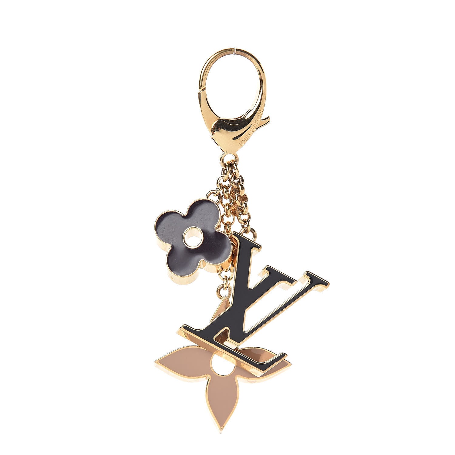 Louis Vuitton Fleur De Monogram Bag Charm Dore 1 of 4