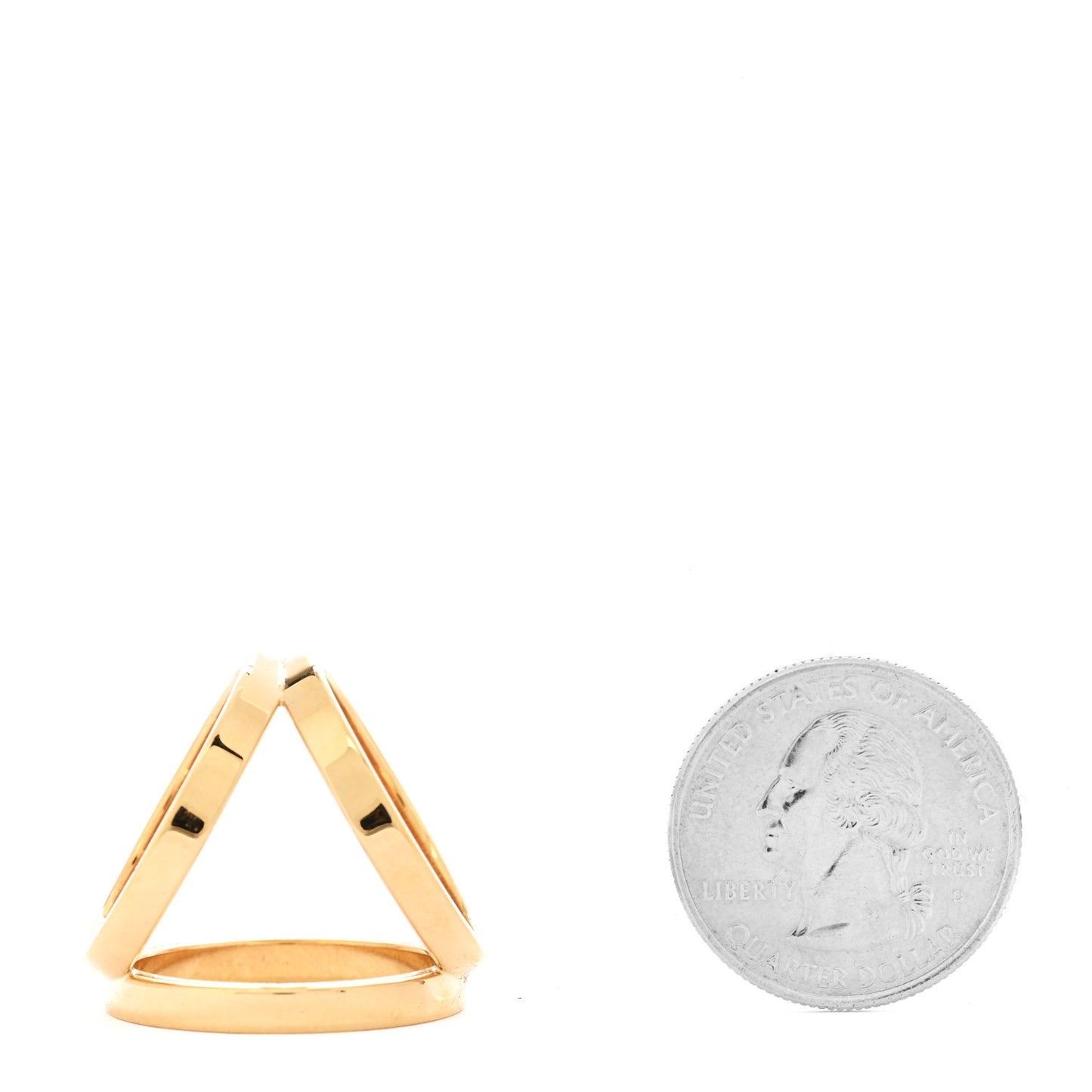 Permabrass Trio Scarf Ring