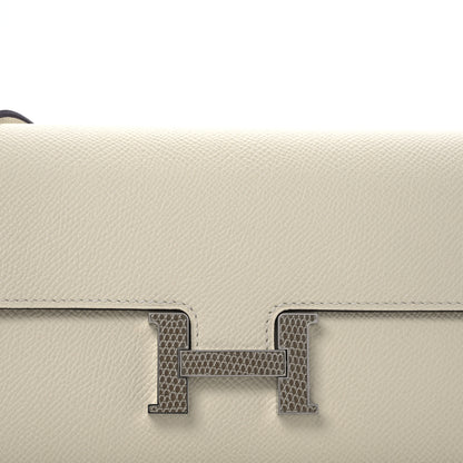 Hermes Epsom Lizard Constance Wallet To Go Nata 7 of 11
