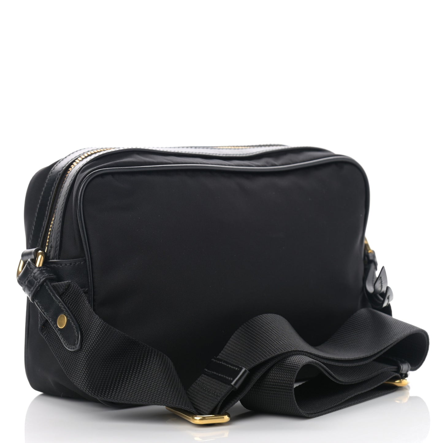 Tessuto Nylon Soft Calf Camera Bag Black