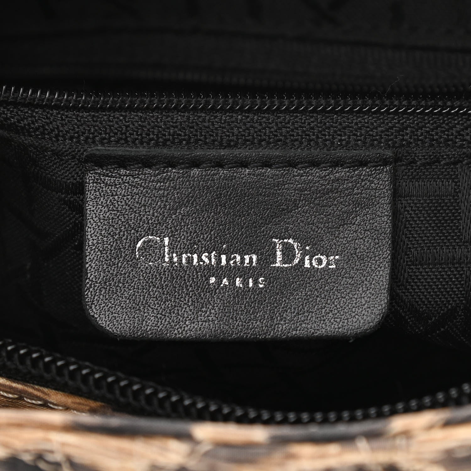 Christian Dior Canvas Leopard Print Medium Lady Dior 5 of 12