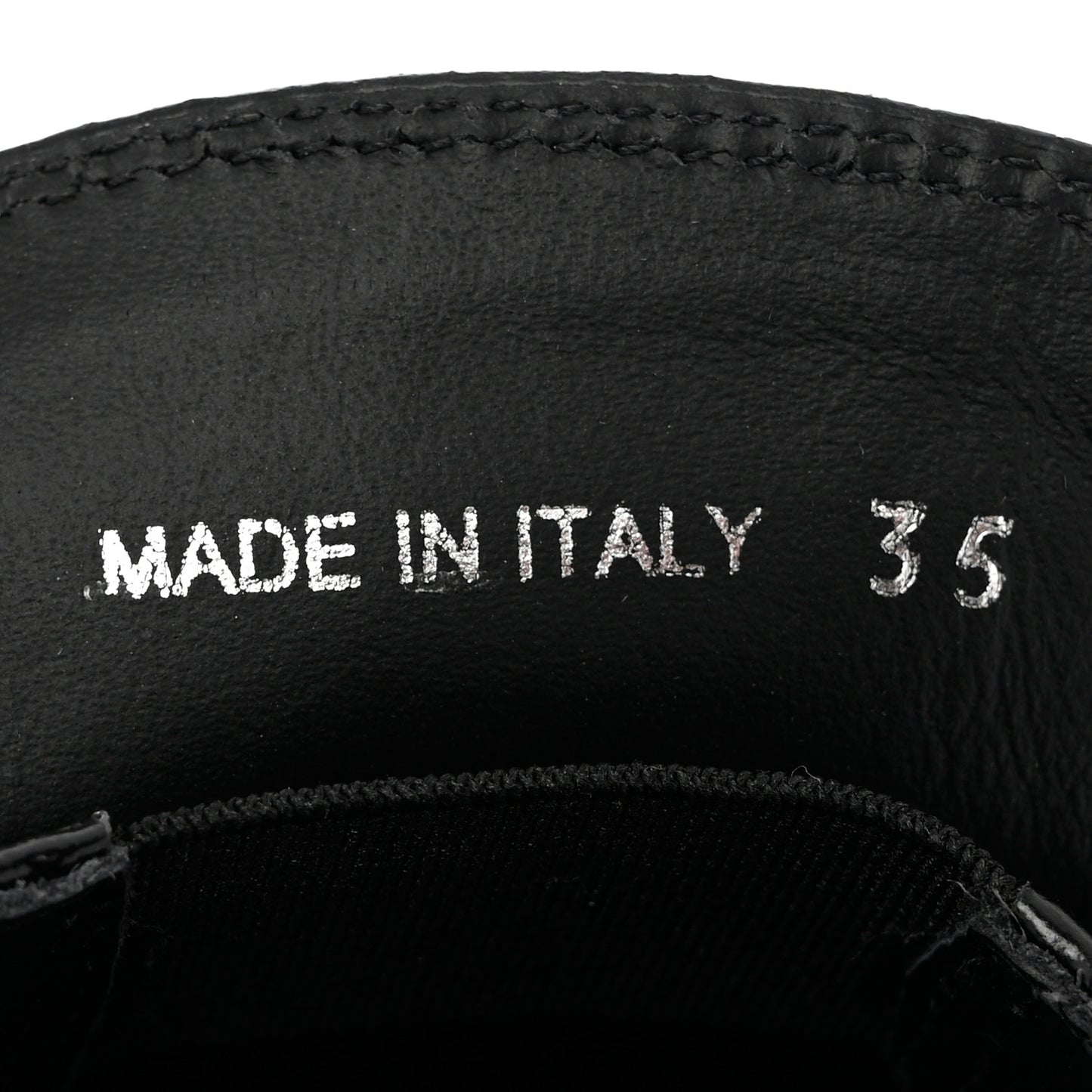 Spazzolato Metal Triangle Logo 50mm Loafers 35 Black