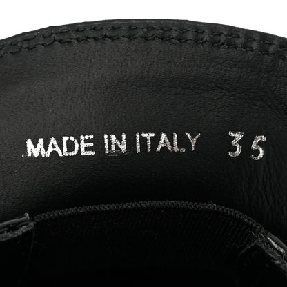 Prada Spazzolato Metal Triangle Logo 50mm Loafers 35 Black 8 of 9