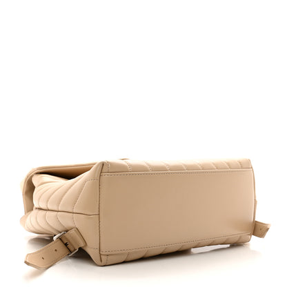 Saint Laurent Calfskin Y Quilted Monogram Small Loulou Backpack Nude Powder 3 of 11