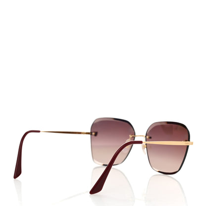Cartier Metal Panthere De Cartier Sunglasses CT0147S Gold Red 4 of 7