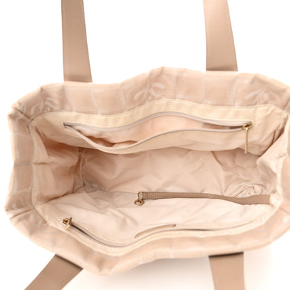 Chanel Nylon Medium Travel Tote Beige 5 of 10