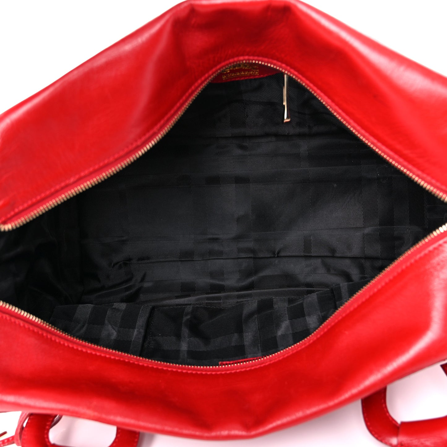 Calfskin Quilted Large Manor Tote Red