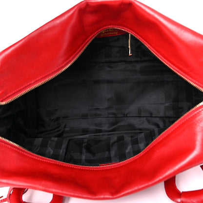 Burberry Calfskin Quilted Large Manor Tote Red 15 of 31