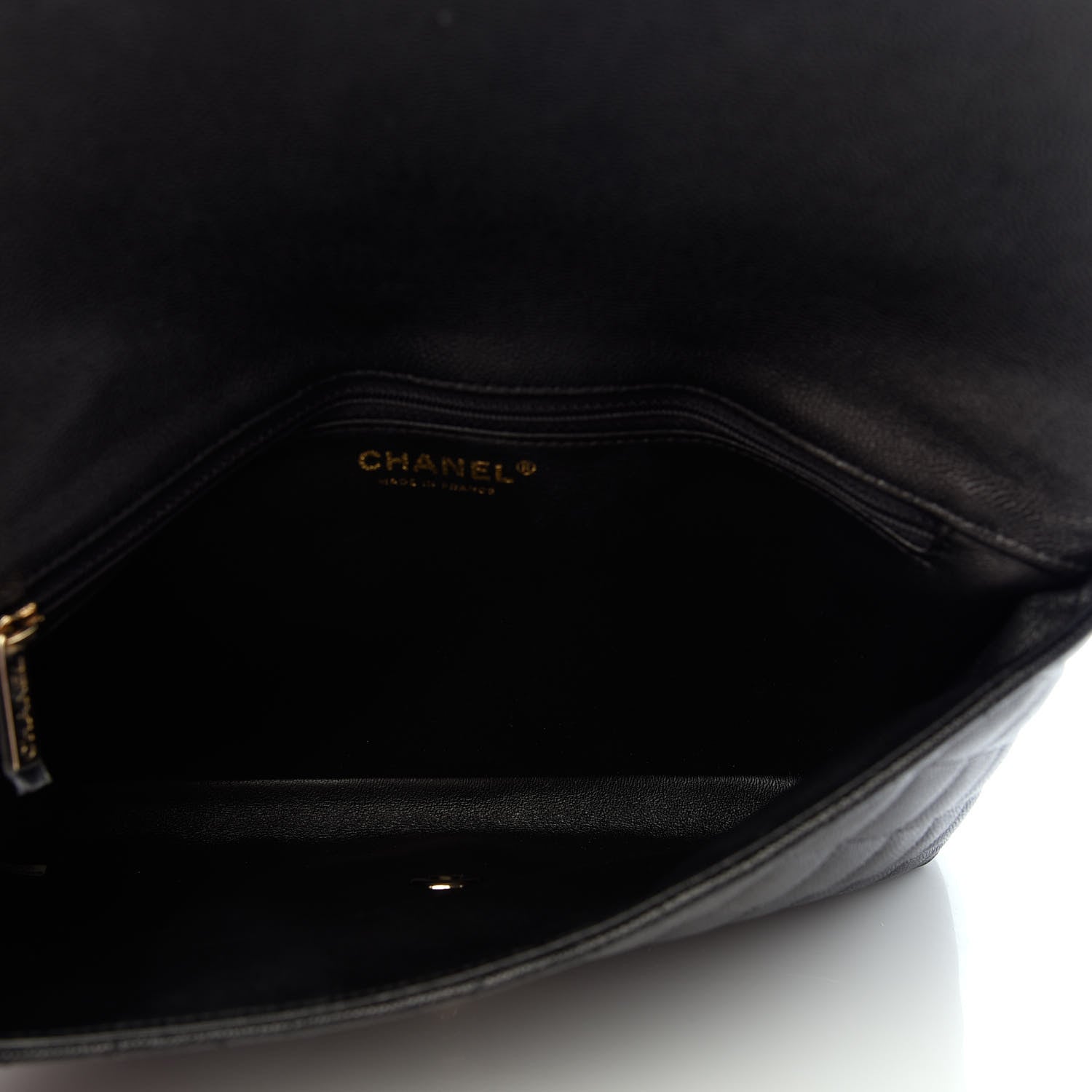 Chanel Caviar Quilted Flap Clutch Black 5 of 8