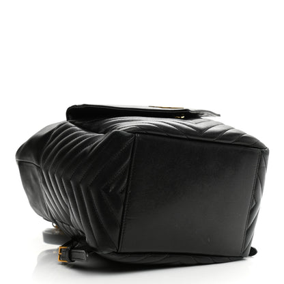 Saint Laurent Lambskin Matelasse Monogram Joe Backpack Black 4 of 8