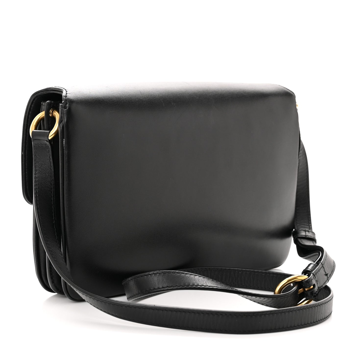 Smooth Calfskin Le Maillon Satchel Black