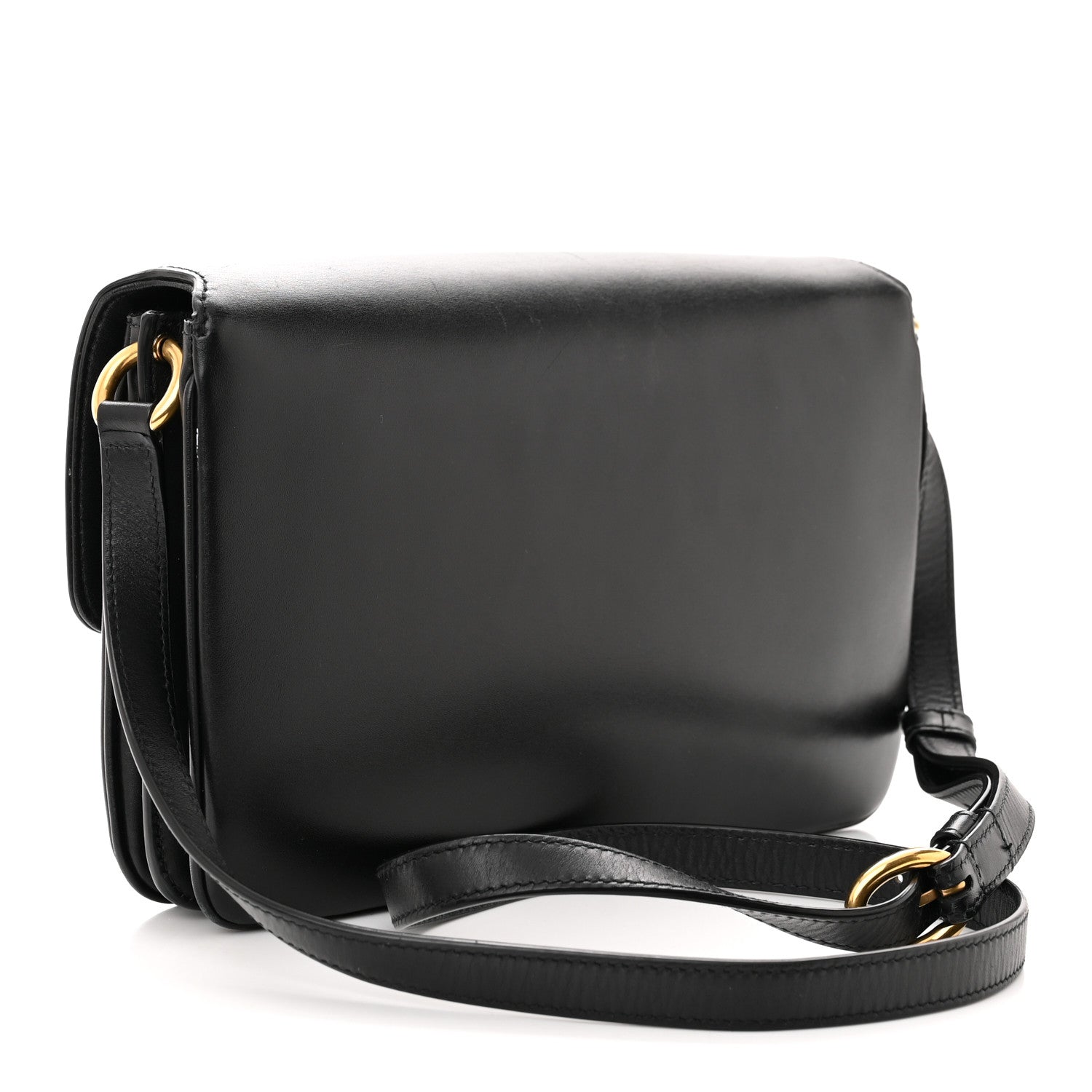 Saint Laurent Smooth Calfskin Le Maillon Satchel Black 3 of 14