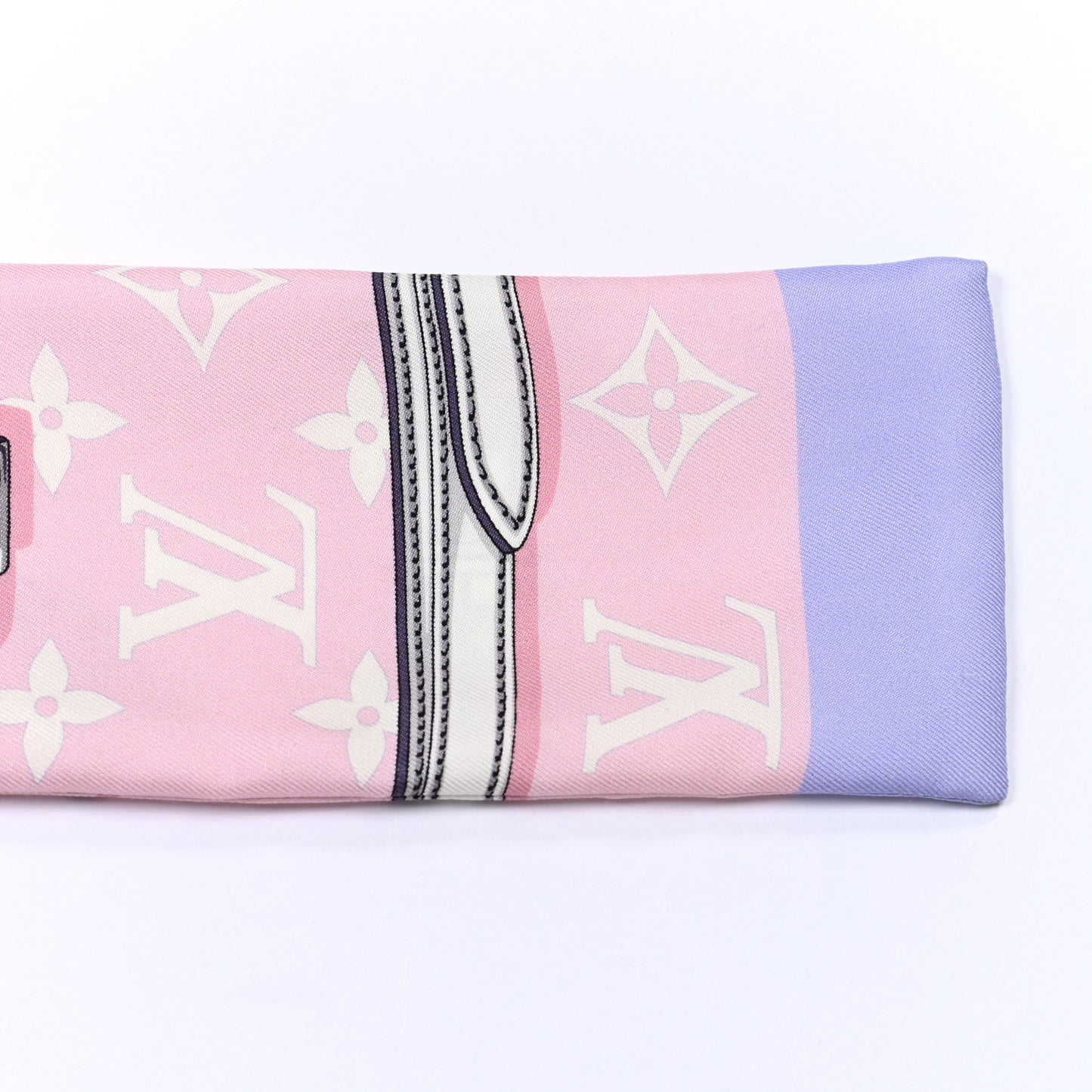 Silk Monogram Escale Confidential Bandeau Pink