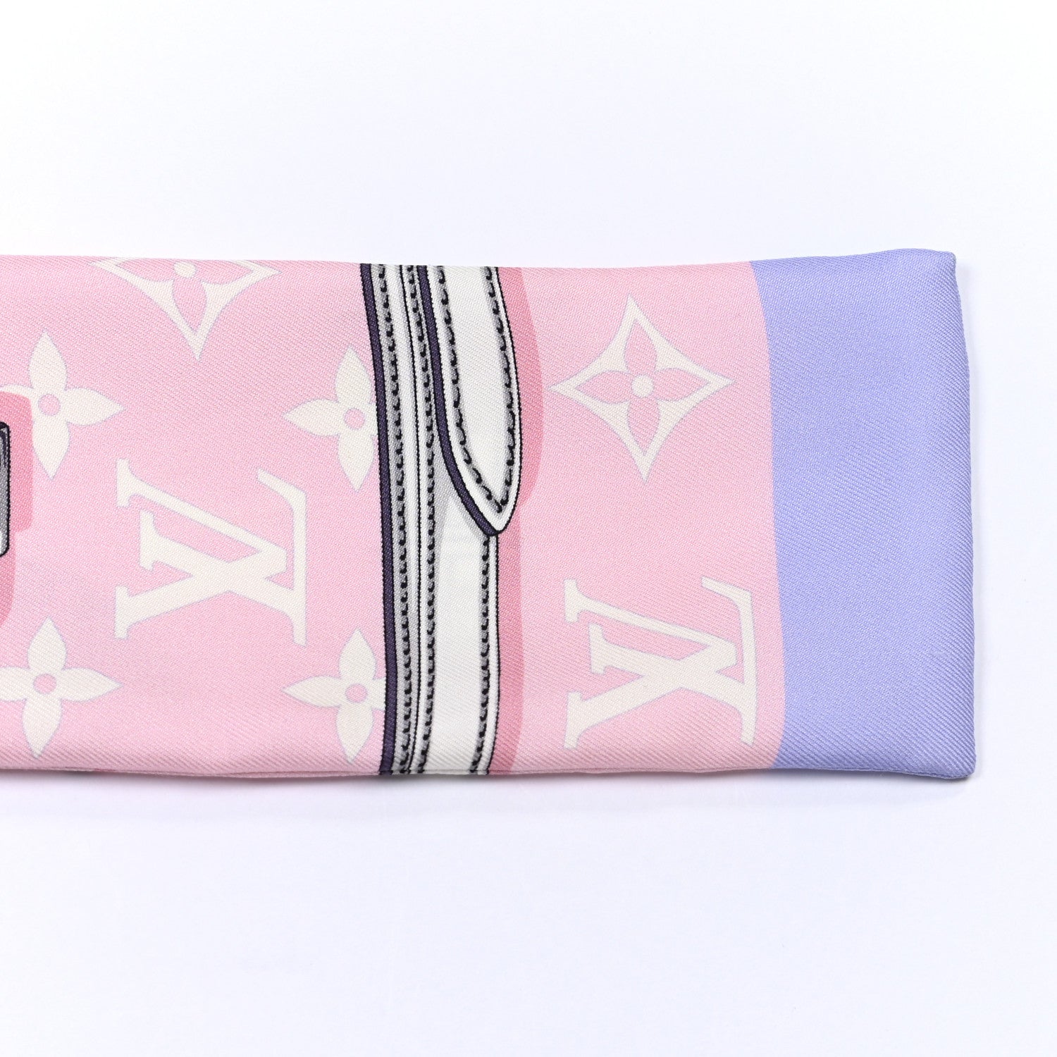 Louis Vuitton Silk Monogram Escale Confidential Bandeau Pink 6 of 6