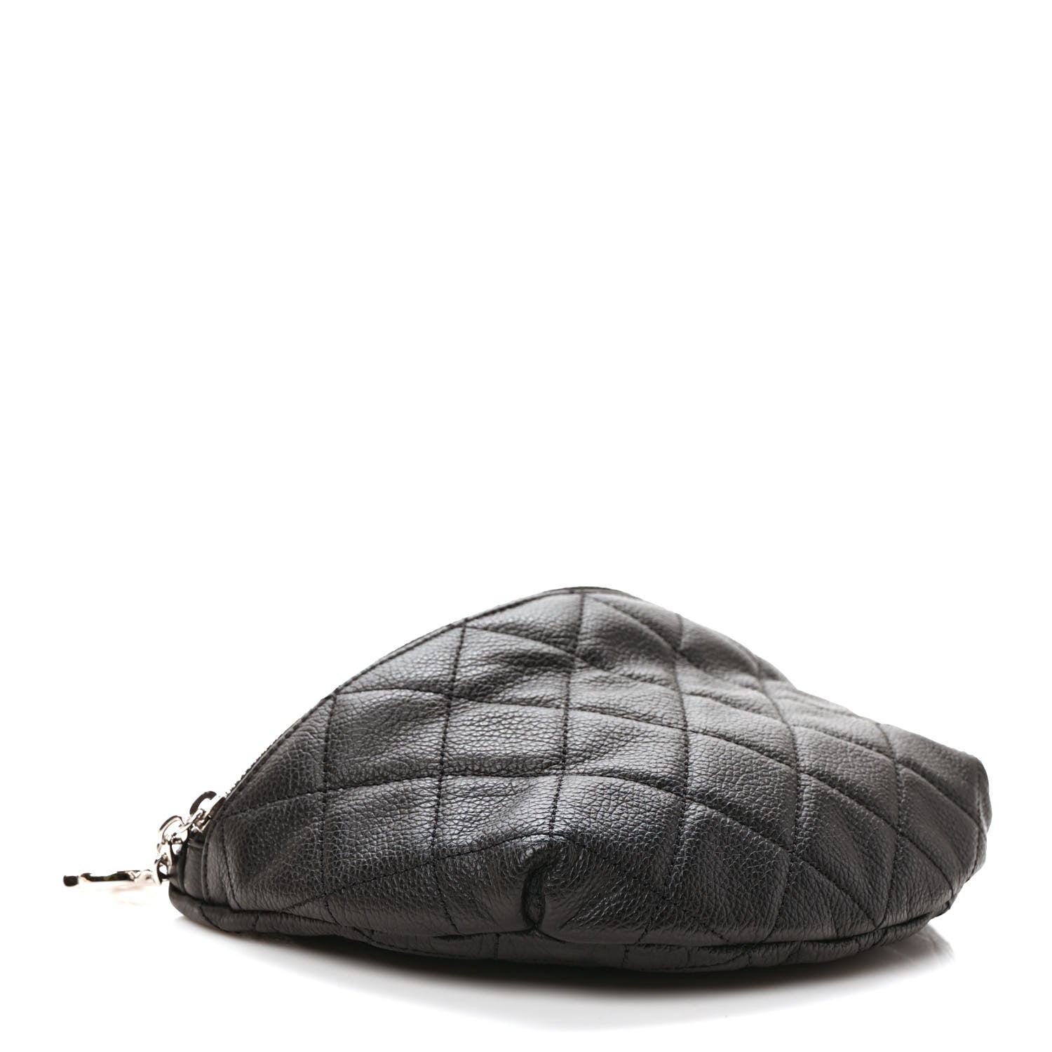 Chanel Grained Calfskin Quilted Waist Belt Bag Black 4 of 9