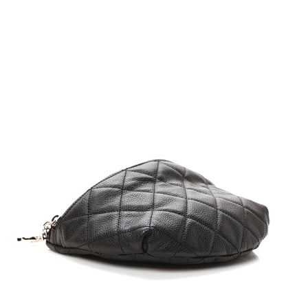 Chanel Grained Calfskin Quilted Waist Belt Bag Black 4 of 9