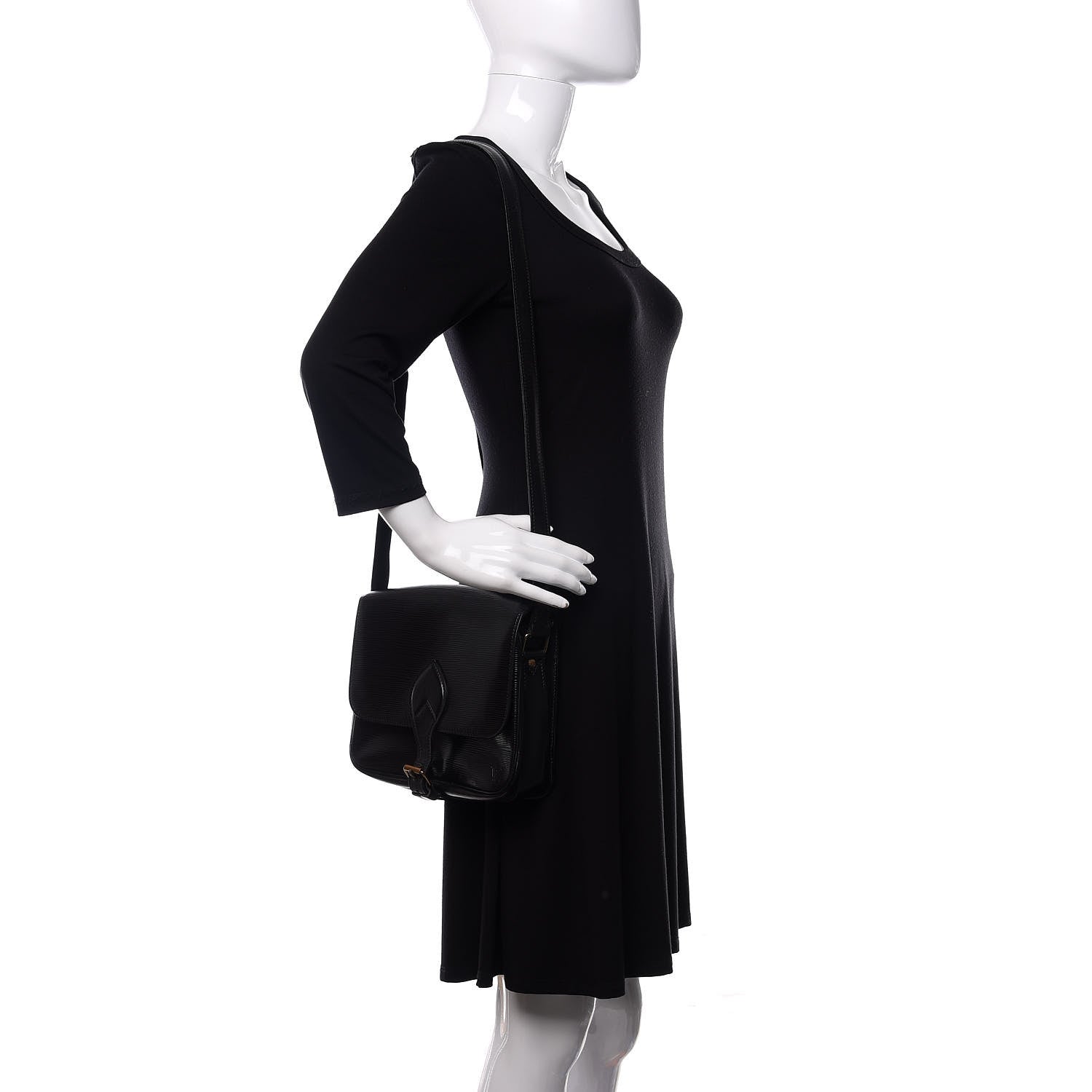 Louis Vuitton Epi Cartouchiere 22 Black 1 of 15