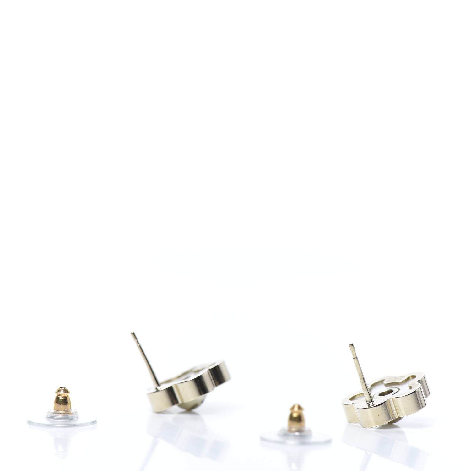Chanel Pearl CC Camellia Earrings Gold 3 of 5