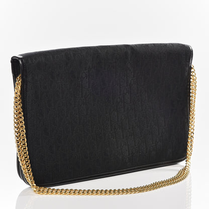 Christian Dior Monogram Chain Flap Black 2 of 9