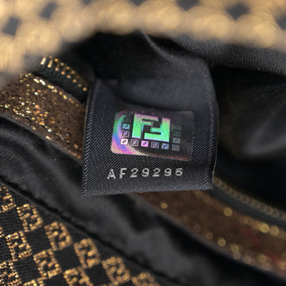 Fendi Micro Zucchino Baguette Black Gold 7 of 12