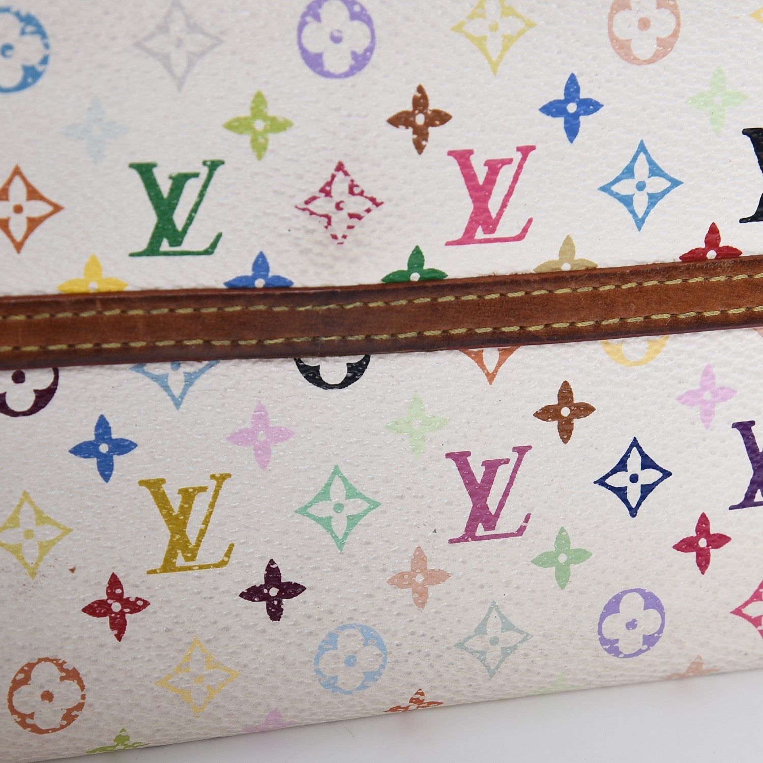 Louis Vuitton Monogram Multicolor Porte Tresor International Wallet White 9 of 19