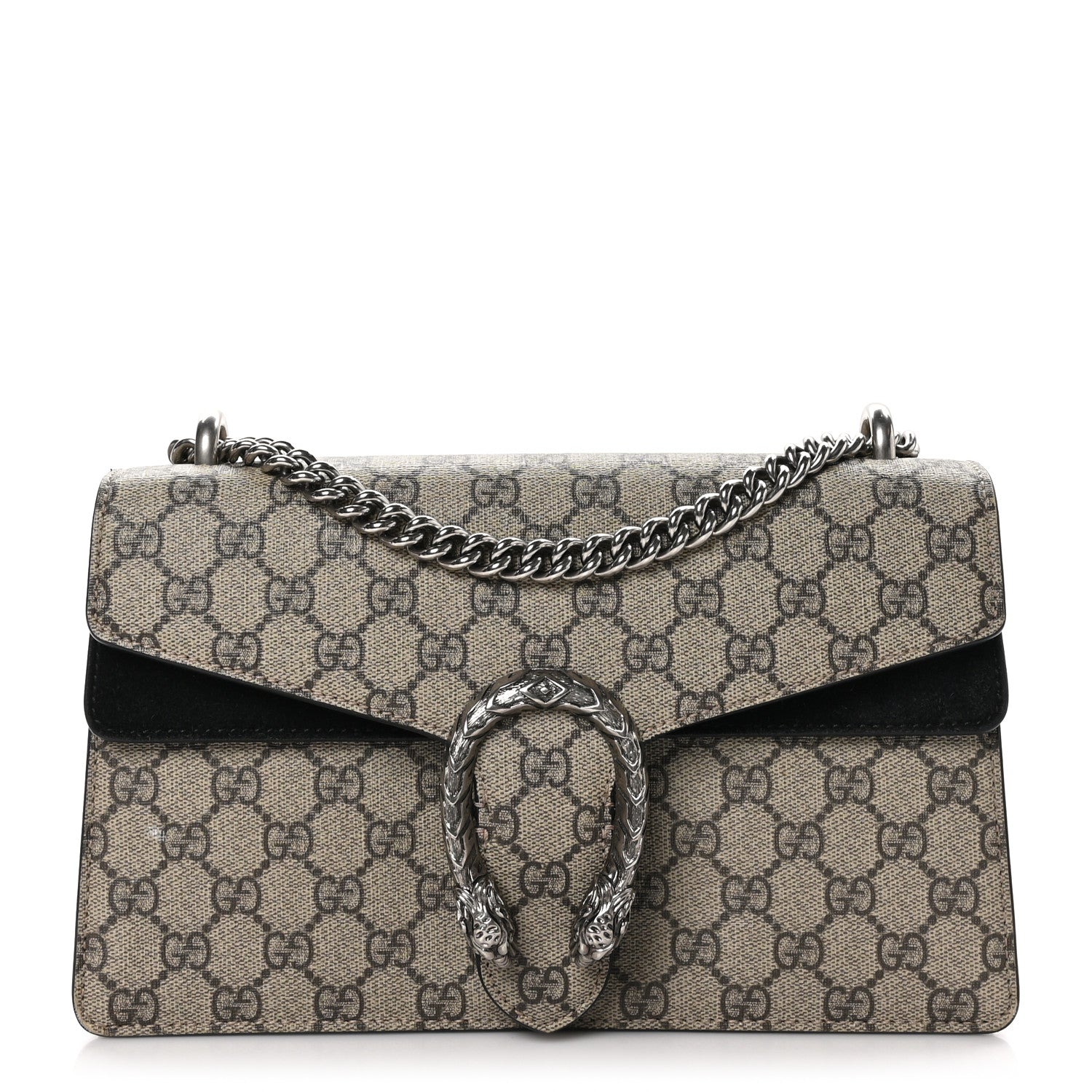 Gucci GG Supreme Monogram Small Dionysus Shoulder Bag Black 1 of 11