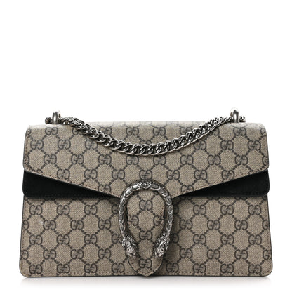 Gucci GG Supreme Monogram Small Dionysus Shoulder Bag Black 1 of 11