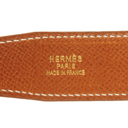 Hermes Box Courchevel Reversible Horsebit H 32mm Belt 80 Noir Gold 6 of 10