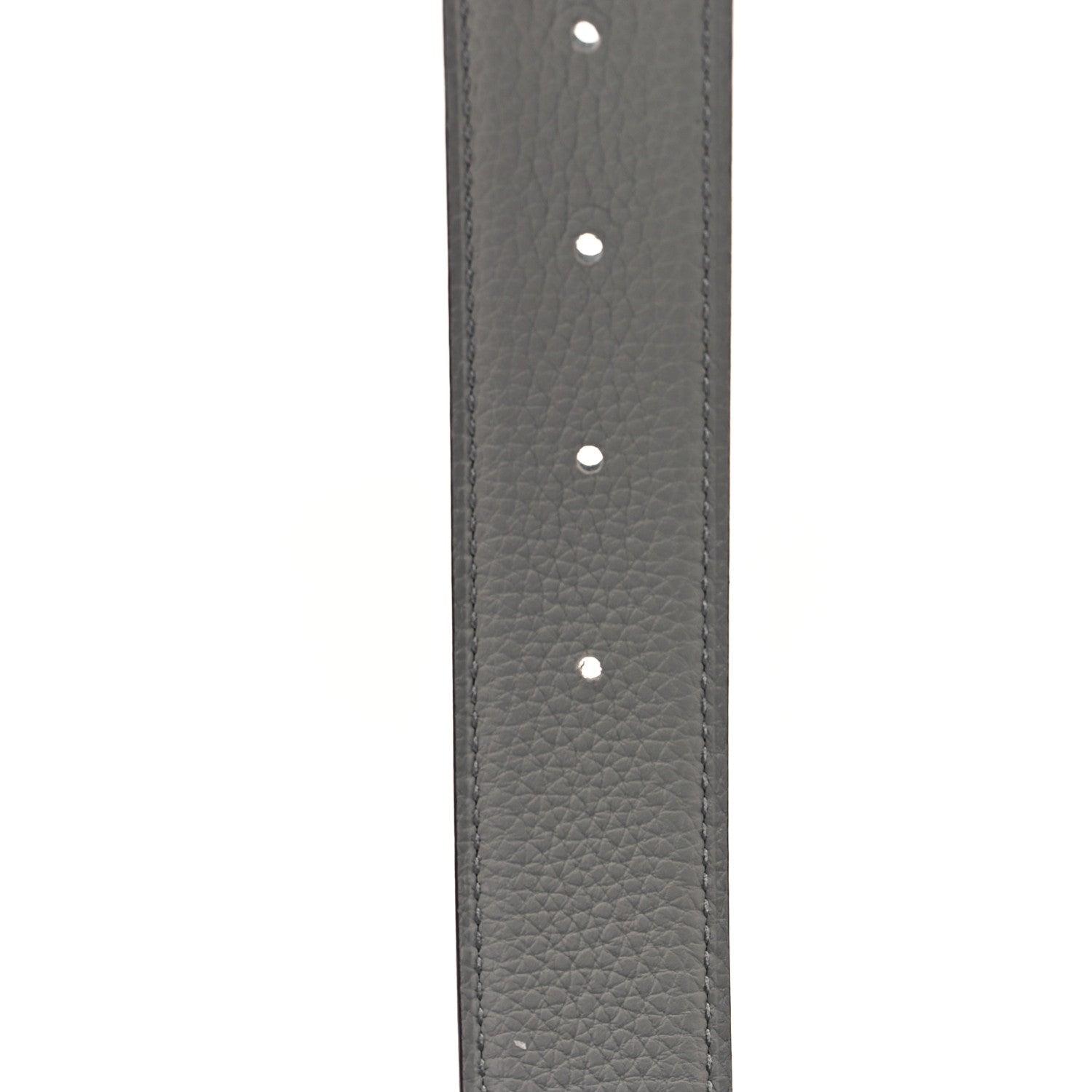 Hermes Box Togo 32mm Belt Strap 100 40 Black Gris Mouette 4 of 4