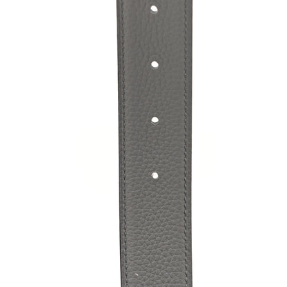 Hermes Box Togo 32mm Belt Strap 100 40 Black Gris Mouette 4 of 4