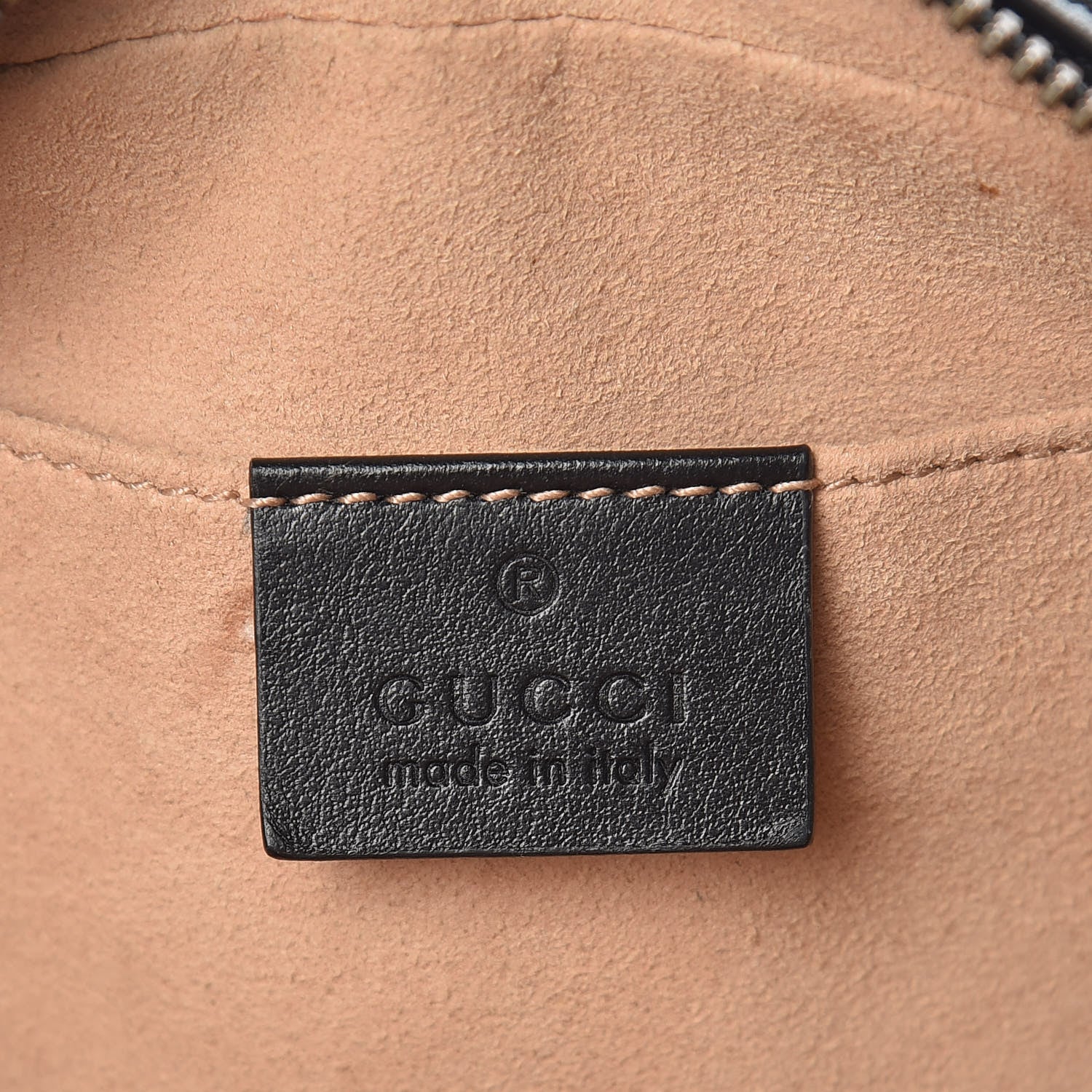Gucci Calfskin Matelasse Small GG Marmont Chain Shoulder Bag Black 6 of 10
