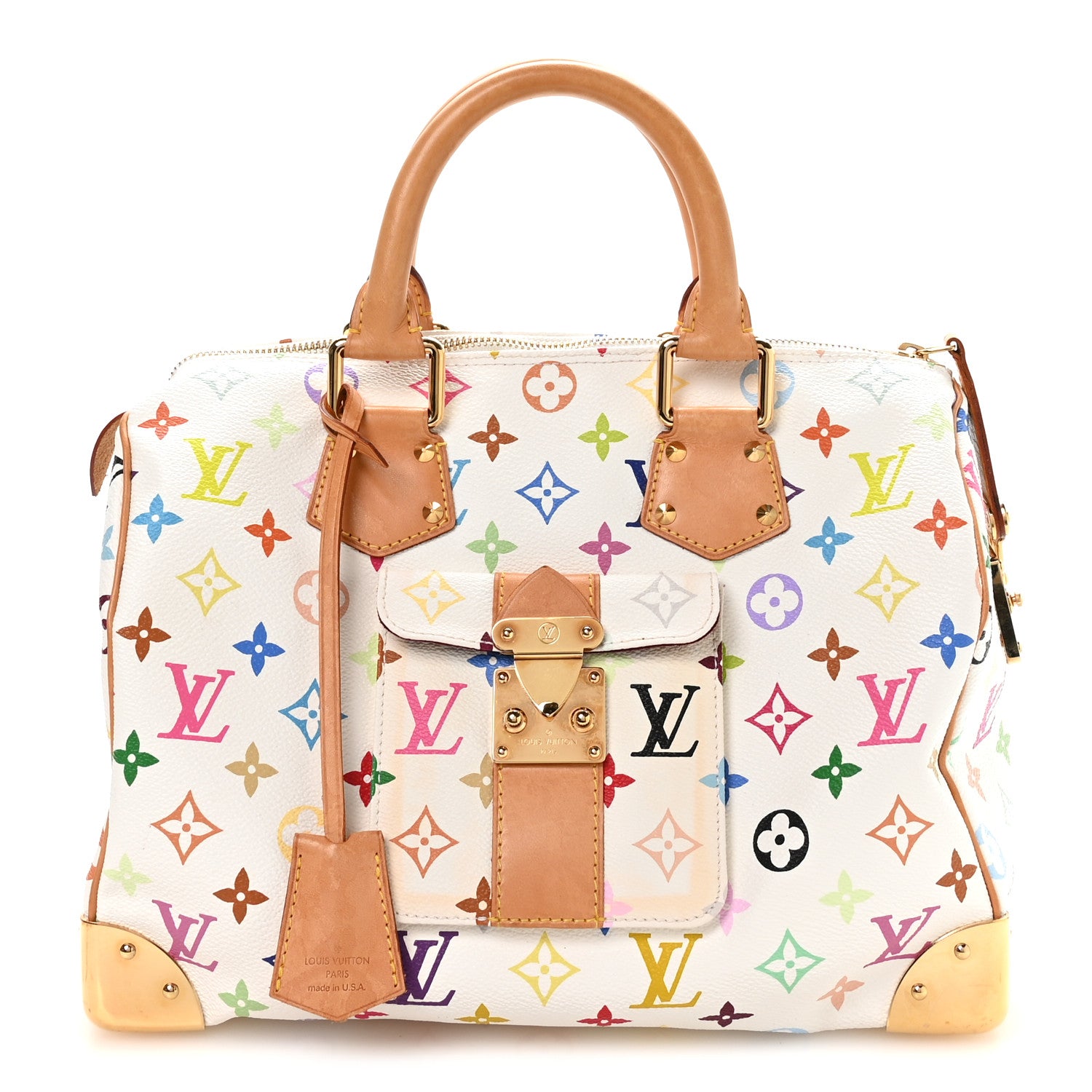 Louis Vuitton Monogram Multicolor Speedy 30 White 1 of 10