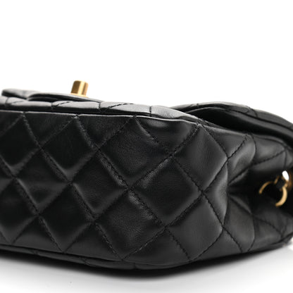 Chanel Lambskin Quilted Mini Pearl Crush Flap Black 9 of 10