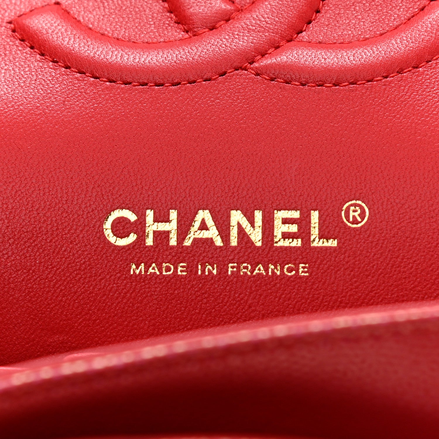 Chanel Iridescent Caviar Quilted Medium Double Flap Red 6 of 10