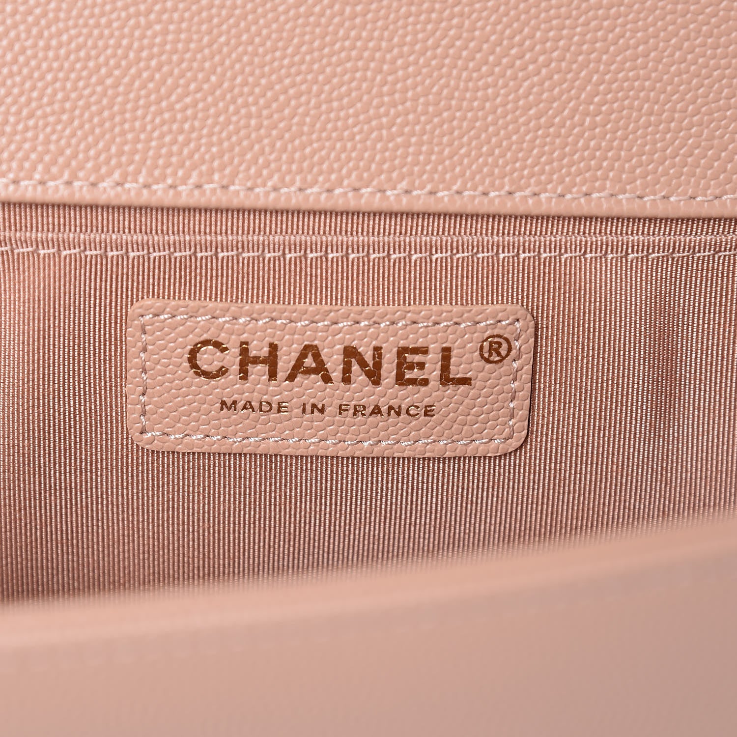 Chanel Caviar Quilted Medium Boy Flap Beige 7 of 16