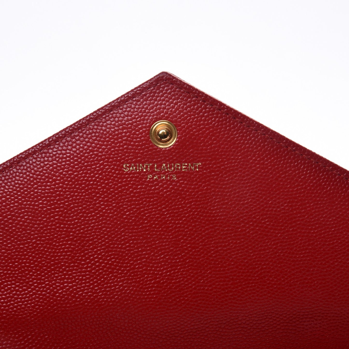 Grain De Poudre Matelasse Chevron Monogram Chain Wallet New Red