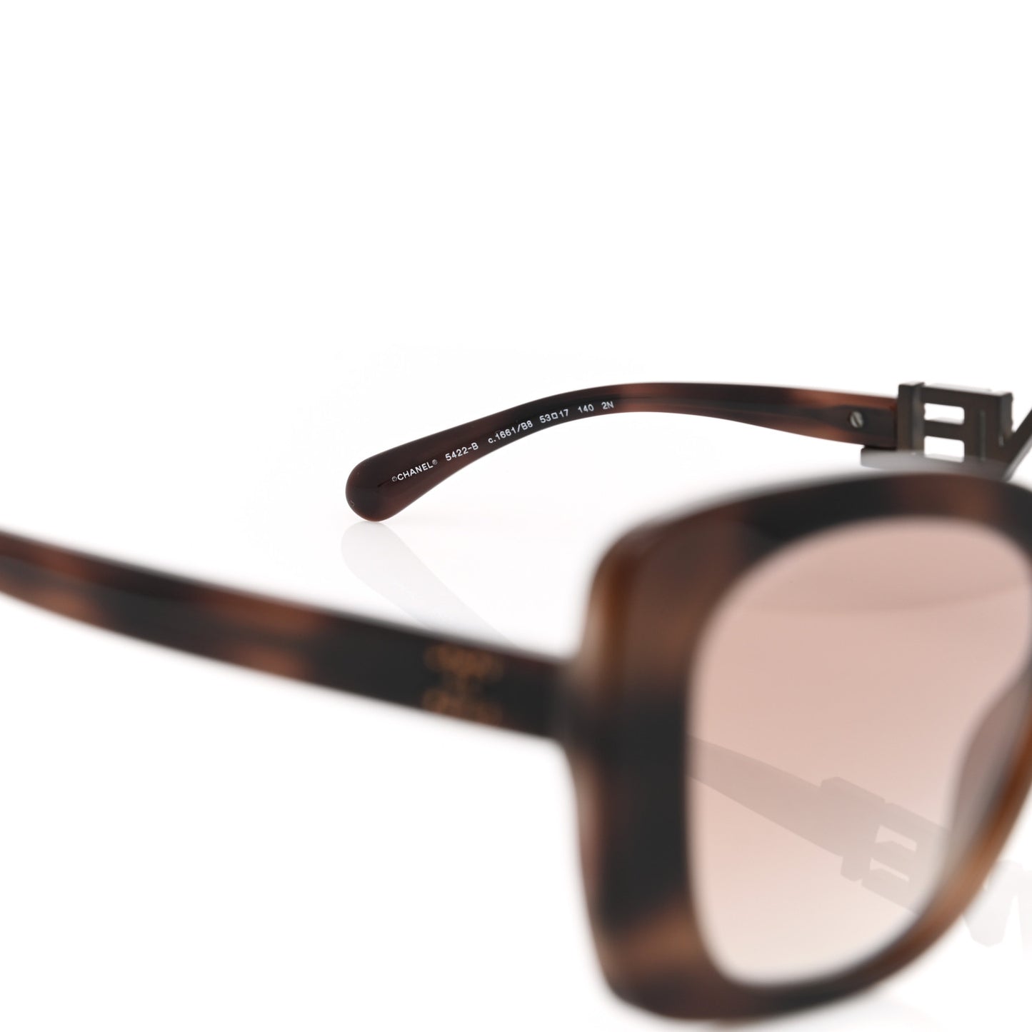 Acetate Strass Square Sunglasses 5422-B Tortoise