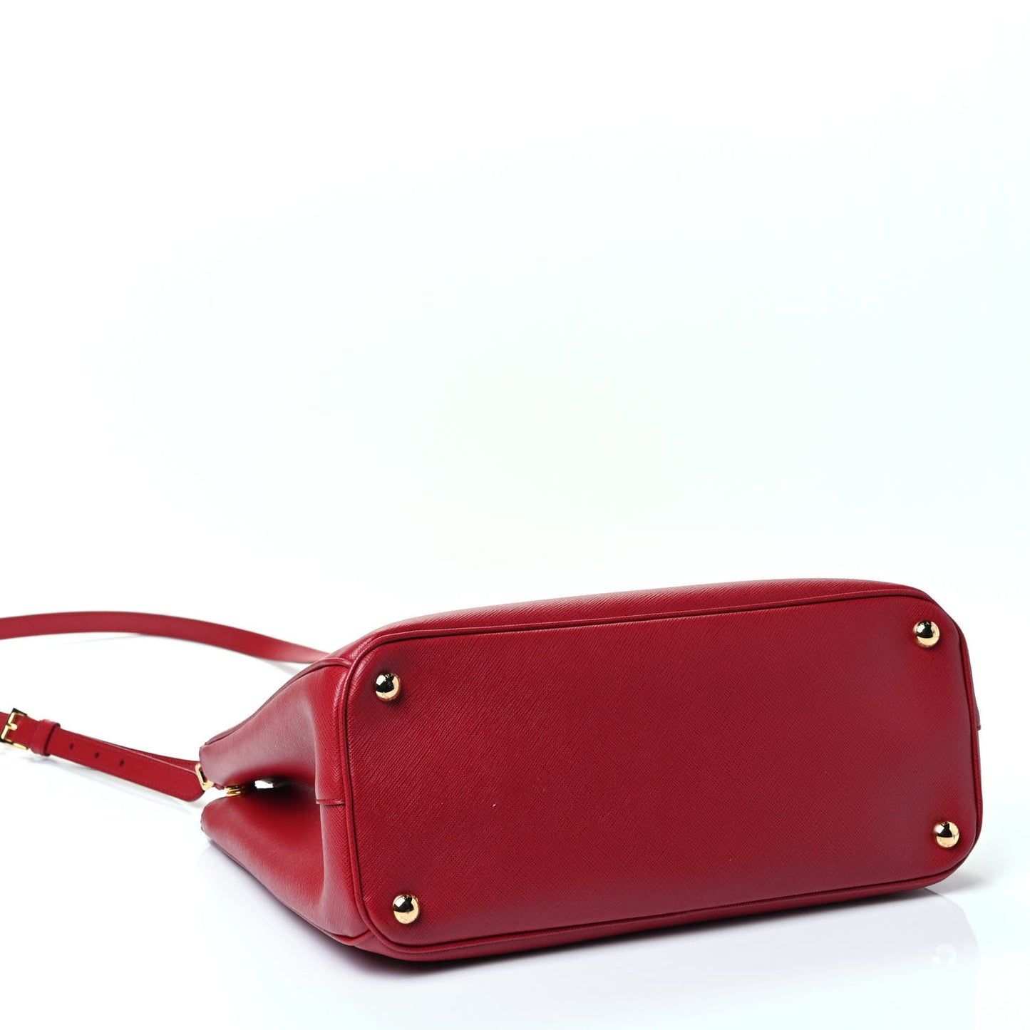 Saffiano Medium Galleria Double Zip Tote Fuoco
