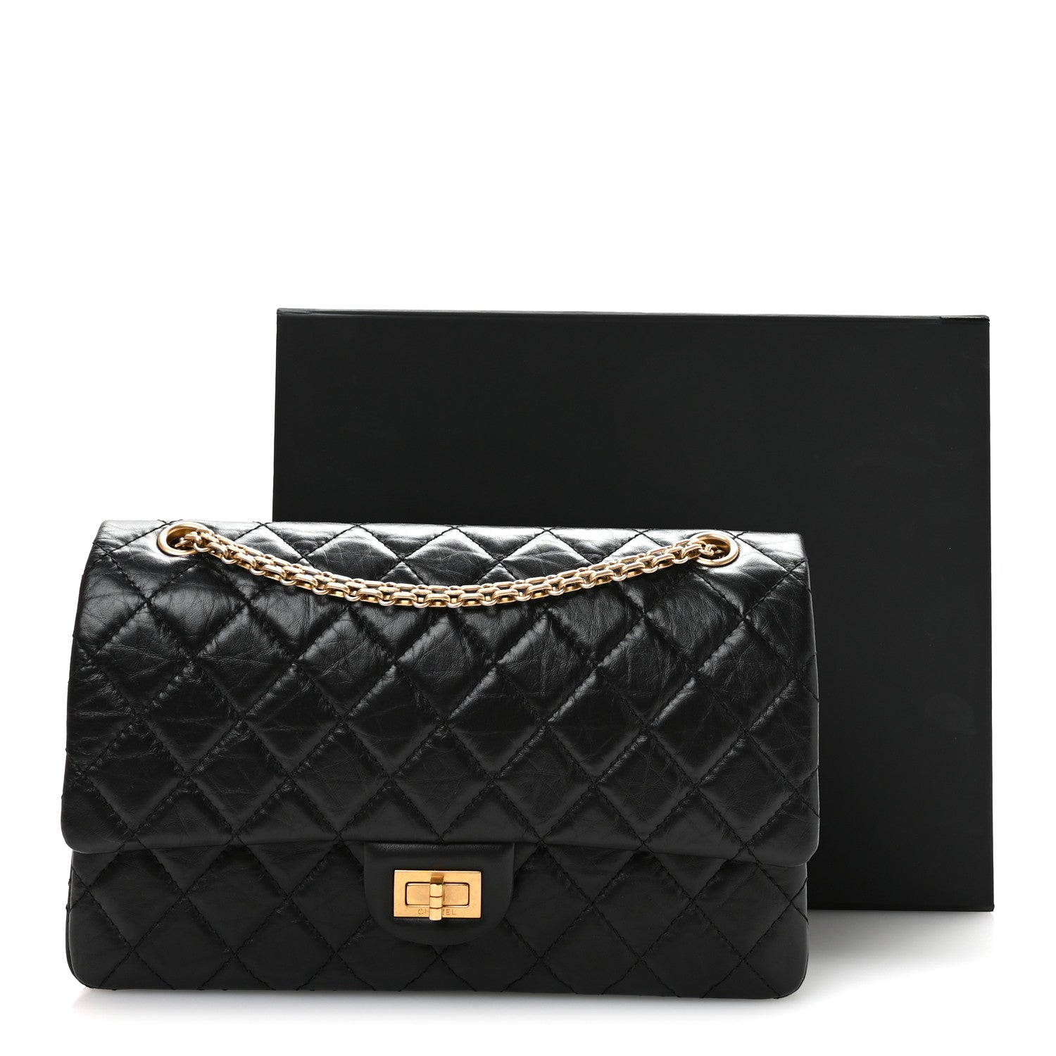 Chanel Aged Calfskin Quilted 2.55 Reissue 226 Flap Black 11 of 11