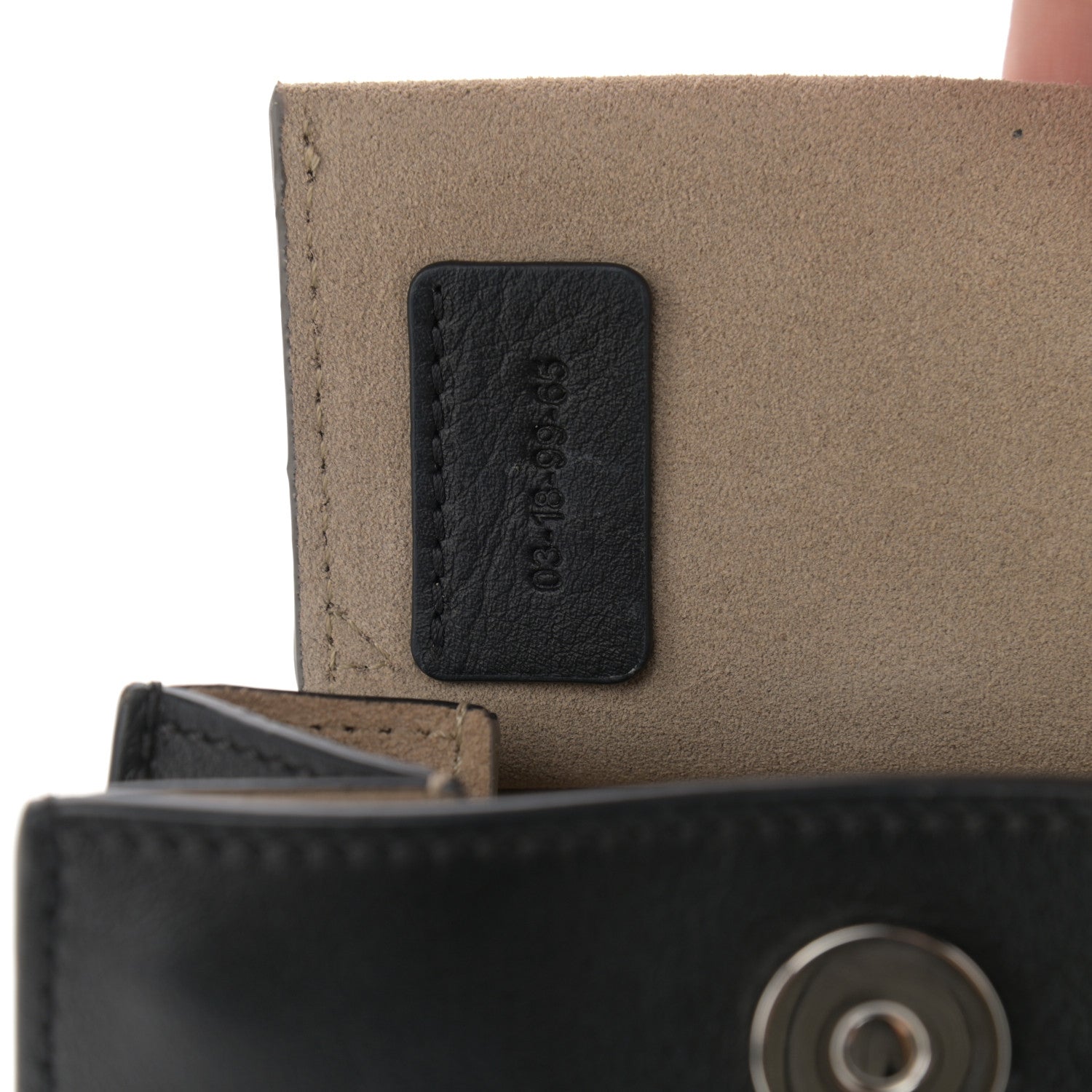 Chloe Suede Calfskin Mini Faye Bracelet Bag Black 7 of 10