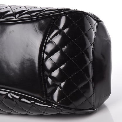 Chanel Glazed Calfskin Quilted Small Mademoiselle Frame Bag Black 9 of 10