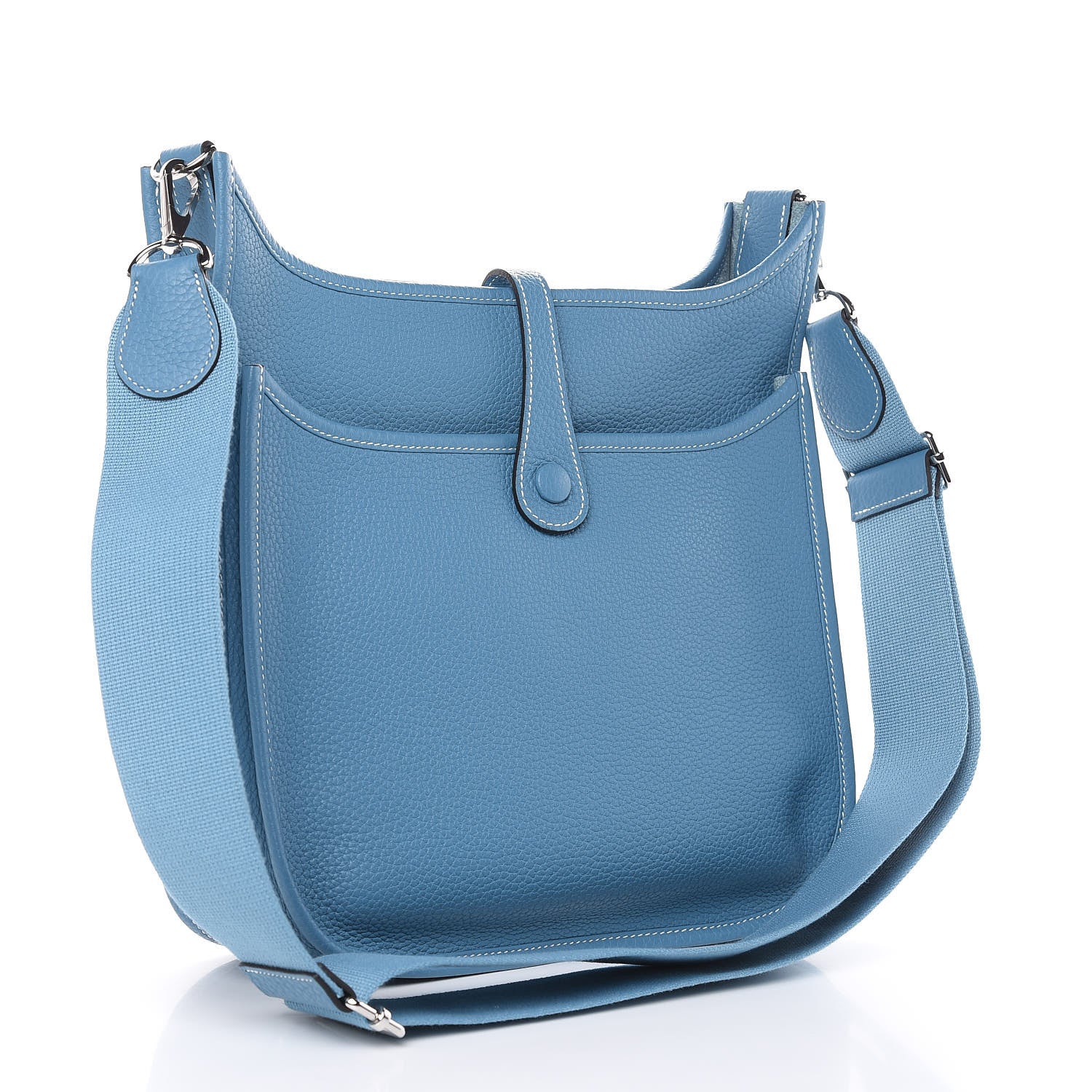 Hermes Taurillon Clemence Evelyne III PM Blue Jean 3 of 10