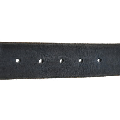 Gucci Cuoio Toscano Nickel Double Double G 40mm Belt 95 38 Blue 5 of 5